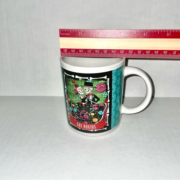 Cocinaware Dia de Los Muertos Day of the Dead Coffee Stoneware Mug Los Novios - Picture 5 of 7